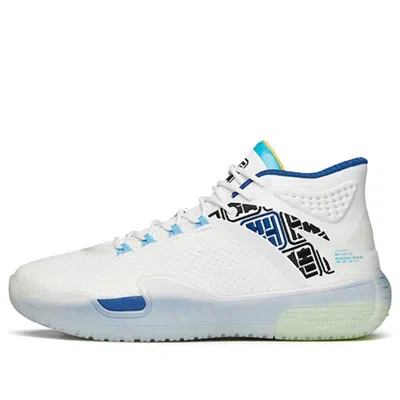 Anta Badao Basketball Shoes 'white Blue' In Multi