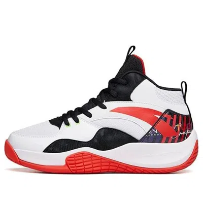 Anta Basketball Series Sneakers High 'white Black Red' In Multi