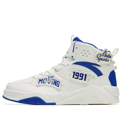 Anta Cement Bubble Lifestyle Shoes 'white Blue'