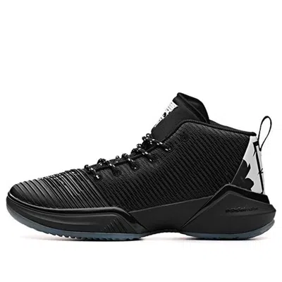Anta High Top Basketball Shoes 'black Blue'