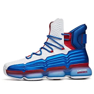 Anta High Top Basketball Shoes 'blue Red White'
