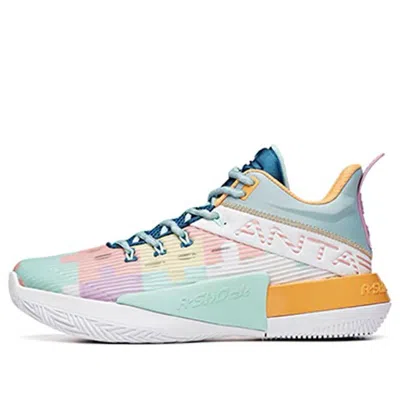 Anta Klay Thompson Crazy 4 Attack 2 Basketball Shoes 'white Multi' In Blue
