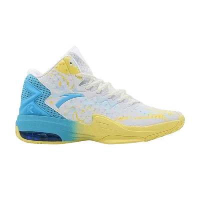 Pre-owned Anta Kt3 Team 'white Yellow Blue'