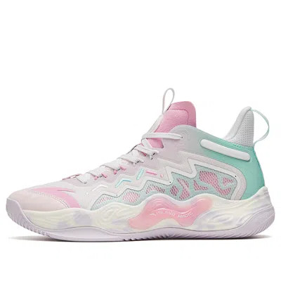 Anta Magic Cement Bubble Outfield Basketball Shoes 'white Pink' In Multi