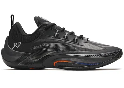 Pre-owned Anta Men's  Instant Zap 1 Blue Sneakers In Black/orange