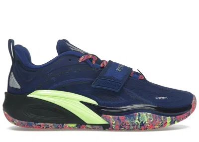 Pre-owned Anta Men's  Kai 1 Da11as Sneakers In Blue Aura/lime In Multi