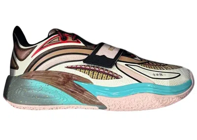 Pre-owned Anta Men's  Kai 1 Embroidery Sneakers In Beige/off White/blue In Multi