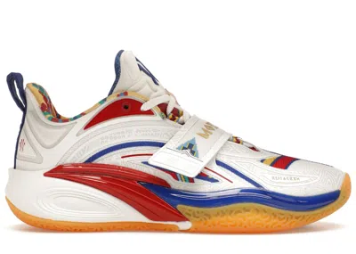 Pre-owned Anta Men's  Kai 1 Mother's Day Sneakers In White/blue/red