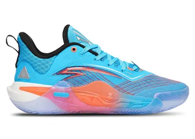 Pre-owned Anta Men's  Kai 1 Speed Ice & Speed Sneakers In Blue/orange/white