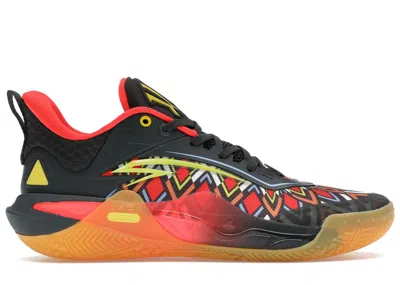 Pre-owned Anta Men's  Kai 1 Speed Tribe Sneakers In Black/yellow