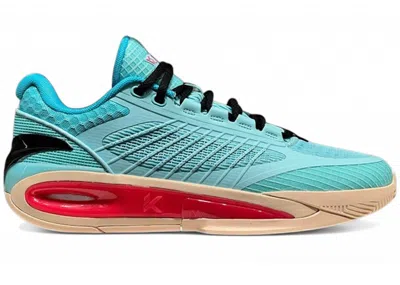 Pre-owned Anta Men's  Klay Thompson Kt10 Low The Bahamas Sneakers In Aqua/red/beige In Multi