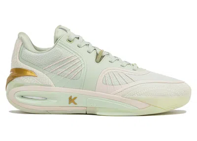 Pre-owned Anta Men's  Klay Thompson Kt10 Shoe Palace Moneyball Sneakers In Green/gold/white
