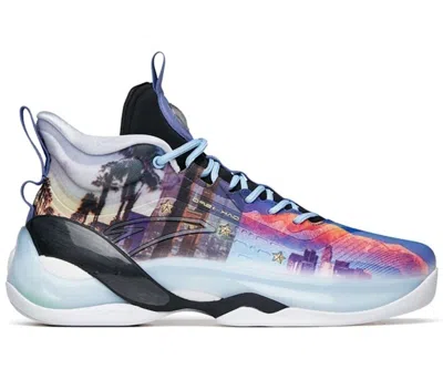 Pre-owned Anta Men's  Klay Thompson Kt7 Course Sneakers In Black/purple/light Blue