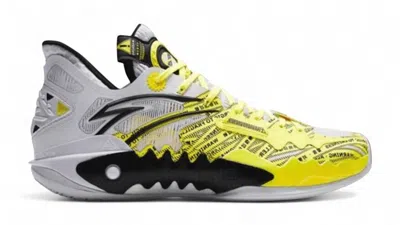 Pre-owned Anta Men's  Shock Wave 5 Kyrie Irving Allergy Sneakers In Black/yellow In Multi