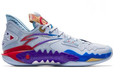 Pre-owned Anta Men's  Shock Wave 5 Kyrie Irving Magic Potion Sneakers In White/blue/red