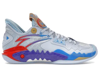 Pre-owned Anta Men's  Shock Wave 5 Kyrie Irving Magic Potion Sneakers In White/blue/red In Multi