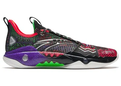 Pre-owned Anta Men's  Shock Wave 5 Pro History Month Sneakers In Black