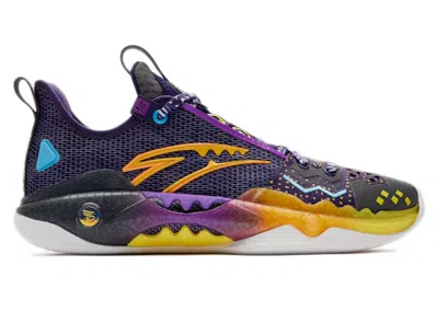 Pre-owned Anta Men's  Shock Wave 5 Pro Kyrie Irving Agility Sneakers In Purple/grey