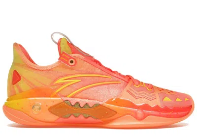 Pre-owned Anta Men's  Shock Wave 5 Pro Kyrie Irving Sun Sneakers In Orange/yellow