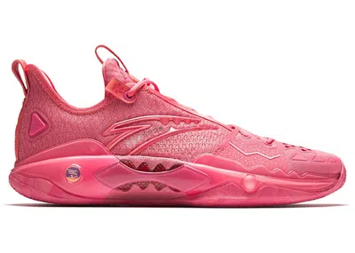 Pre-owned Anta Men's  Shock Wave 5 Pro Sakura Sneakers In Pink