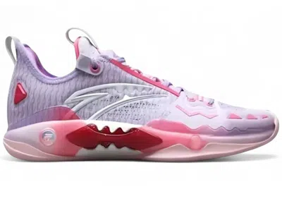Pre-owned Anta Men's  Shock Wave 5 Pro Valentine's Day Sneakers In Lilac/pink/white