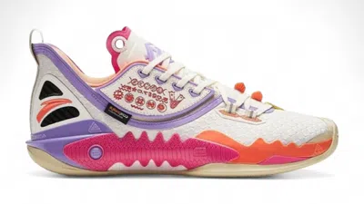 Pre-owned Anta Men's  Shock Wave 5 V2 Kyrie Irving Magic Potion Sneakers In White/red/purple In Multi