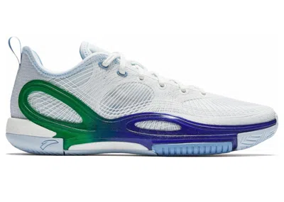 Pre-owned Anta Men's  Splash 7 Dallas Sneakers In White/blue/green In Multi