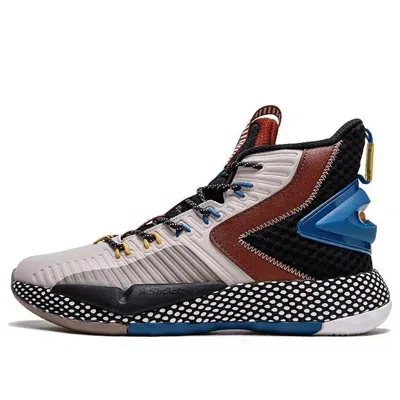 Anta Quick Battle 3 'grey Burgundy Blue' In Black