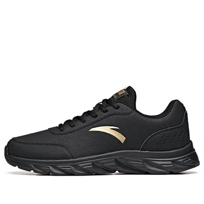 Anta Running Series Sneakers Leather 'black Gold'