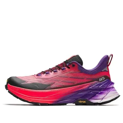 Anta Running Series Sneakers 'red Purple Black' In Multi