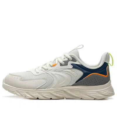 Anta Running Series Sneakers 'white Beige Grey' In Gray