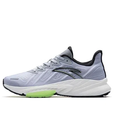 Anta Runninng Series Sneakers 'grey Black Green' In Gray