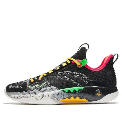 Anta Shock Wave 5 Pro 'black Green' In Multi