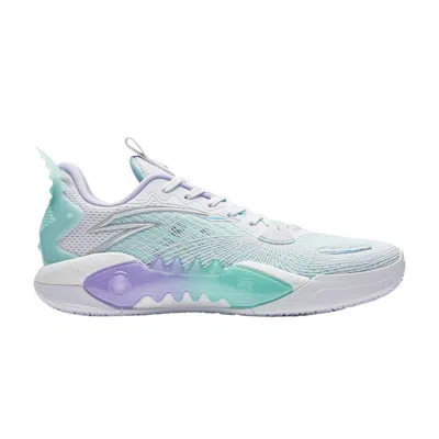 Pre-owned Anta Shock Wave 5 Team V2 'white Virtual Blue' | Green | Men's Size 10.5