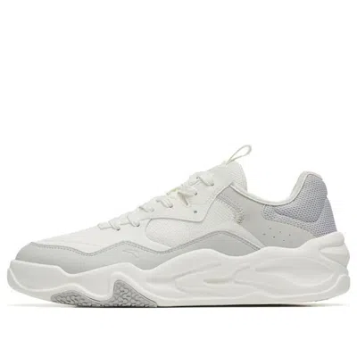 Anta Skateboarding Series Sneakers 'white Grey' In Gray