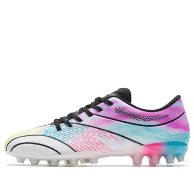 Anta Soccer Series Sneakers 'white Blue Pink' In Multi
