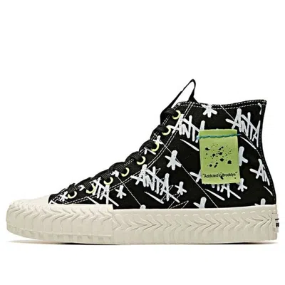 Anta Stash X Canvas High Shoes 'graffiti-addicted To Brooklyn' In Multi