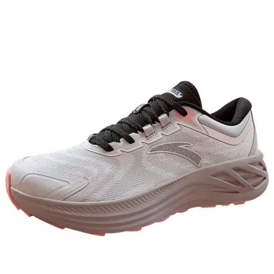 Anta (wmns)  Running Series Sneakers 'black White Pink' In Gray