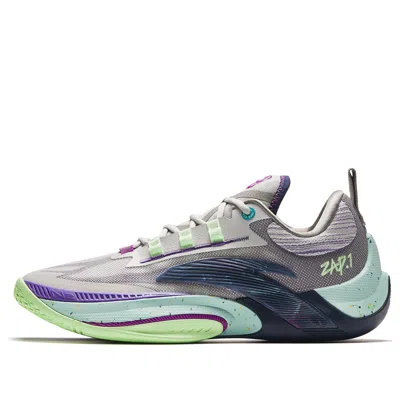 Anta X Donte Divincenzo Instant Zap 1 'grey Purple Green' In Blue