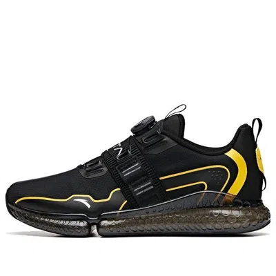 Anta X Nasa Running Sneakers 'black Yellow' In Multi