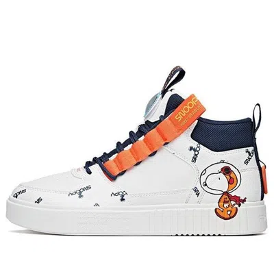Anta X Snoopy Skateboarding Series Sneakers 'white Navy Orange'