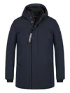 Antartica Charles Hooded Jacket In Black