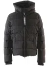 Antartica Ginny Hooded Puffer Jacket In Black