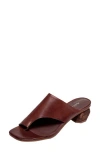 Antelope Afton Toe Loop Leather Dress Sandal In Coffee
