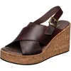 Antelope Aly Wedge Platform Sandal In Brown