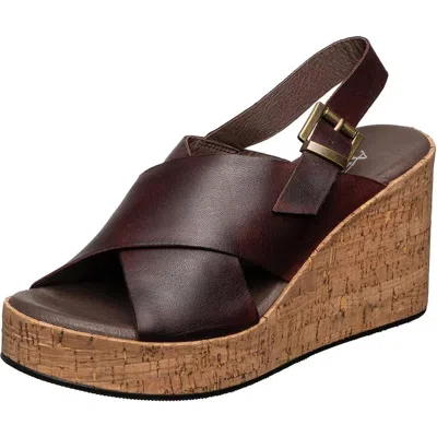 Antelope Aly Wedge Platform Sandal In Brown
