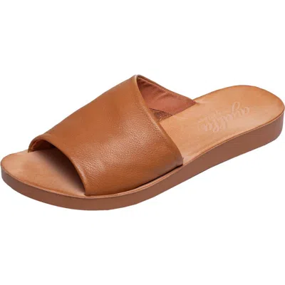 Antelope Ami Leather Slide Sandal In Tan
