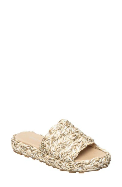 Antelope Brea Woven Raffia Slide Sandal In Multi