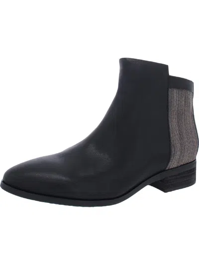 Antelope Carson Womens Leather Pointed Toe Ankle Boots In Black
