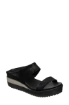 Antelope Cascade Platform Wedge Sandal In Black Suede
